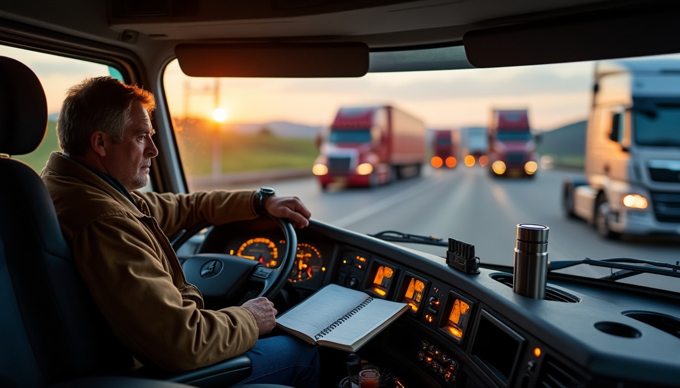 Illustration: Comprendre l’amplitude horaire dans le travail du chauffeur routier