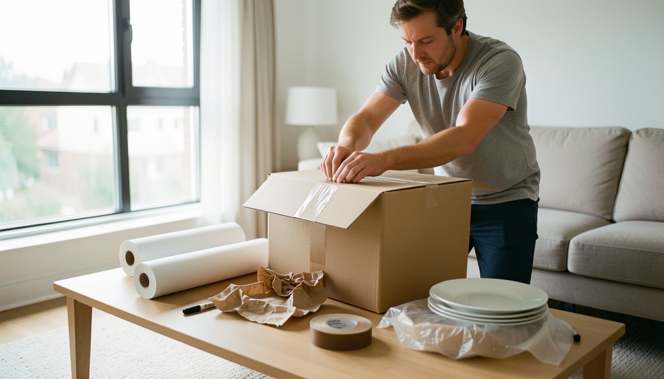 Faire emballer ses cartons avant un déménagement