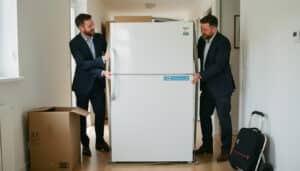 Déménager un frigo sans le dégivrer : quels risques ?